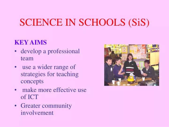 science in schools sis