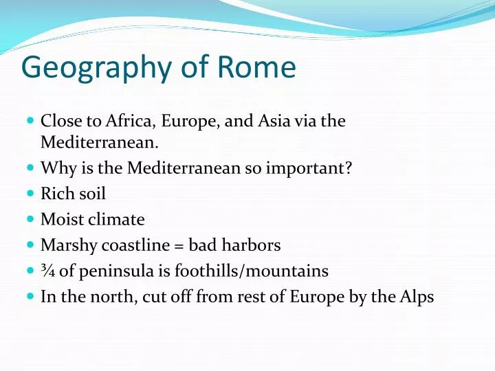 geography of rome