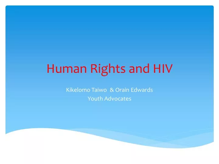 human rights and hiv