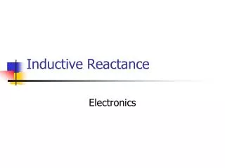 Inductive Reactance