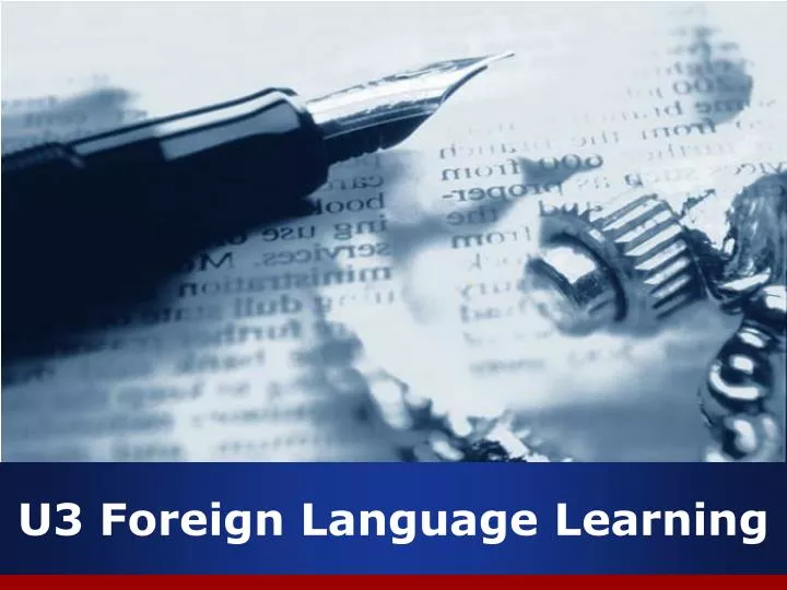 u3 foreign language learning
