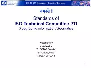 standards of iso technical committee 211 geographic information geomatics