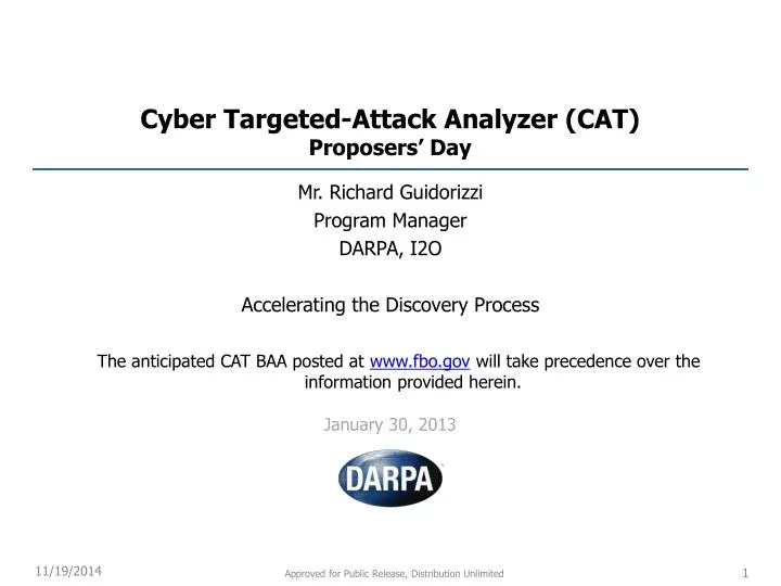 cyber targeted attack analyzer cat proposers day