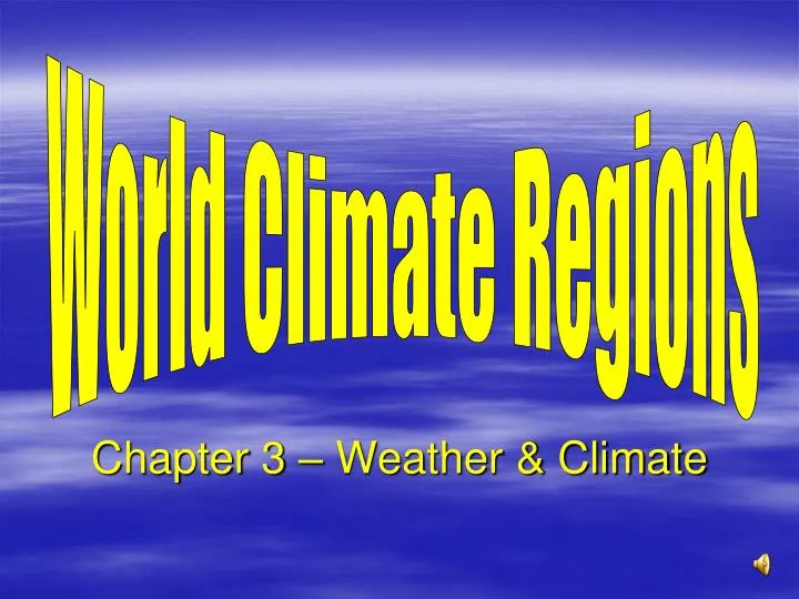 chapter 3 weather climate