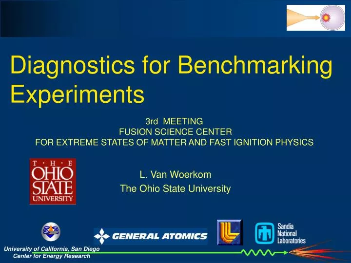 diagnostics for benchmarking experiments