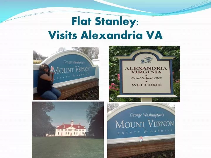 flat stanley visits alexandria va