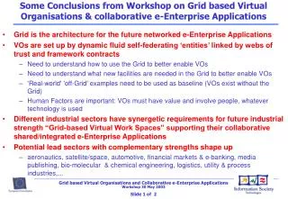 Grid is the architecture for the future networked e-Enterprise Applications