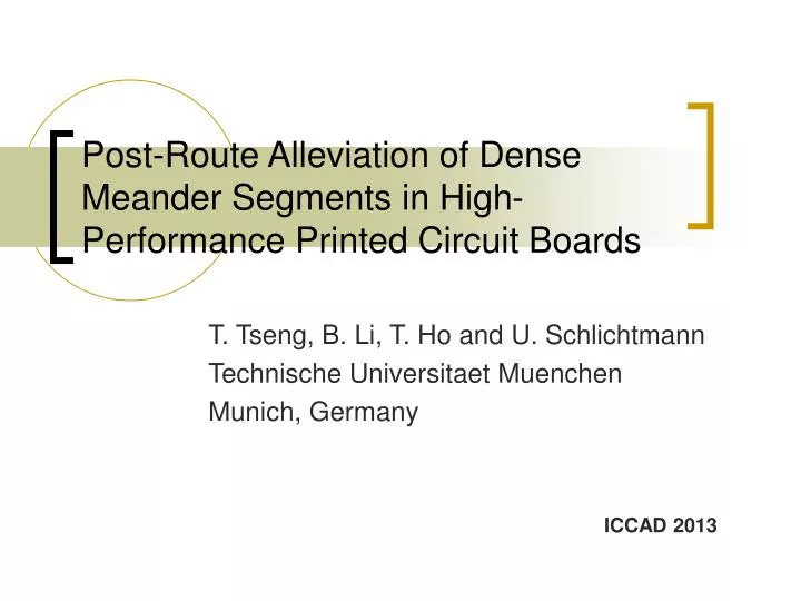 post route alleviation of dense meander segments in high performance printed circuit boards