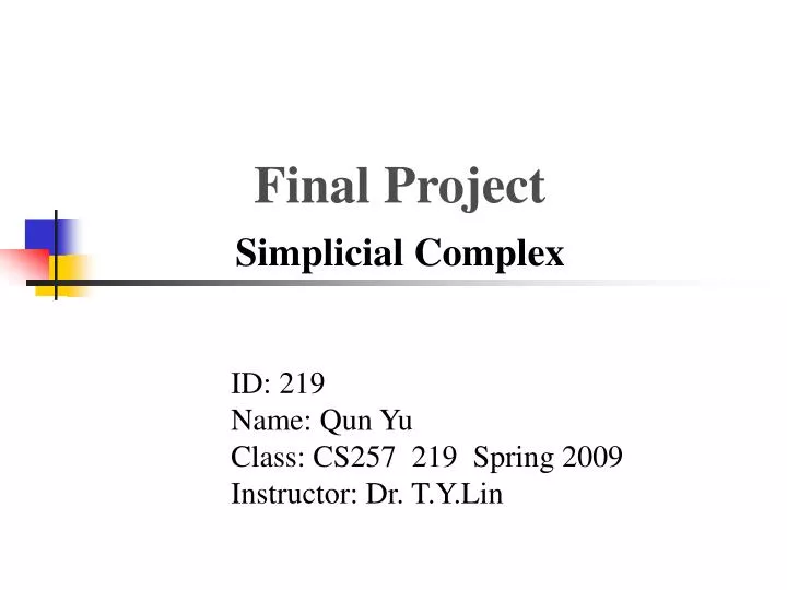 final project simplicial complex