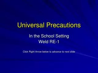 Universal Precautions