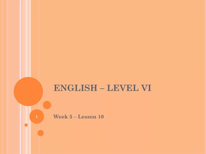 english level vi