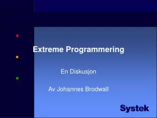 Extreme Programmering