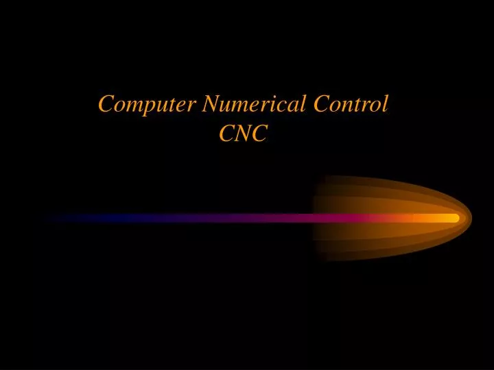 computer numerical control cnc