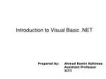 PPT - Introduction to Visual Basic .NET PowerPoint Presentation, free ...