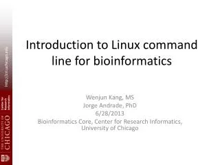 Introduction to Linux command line for b ioinformatics