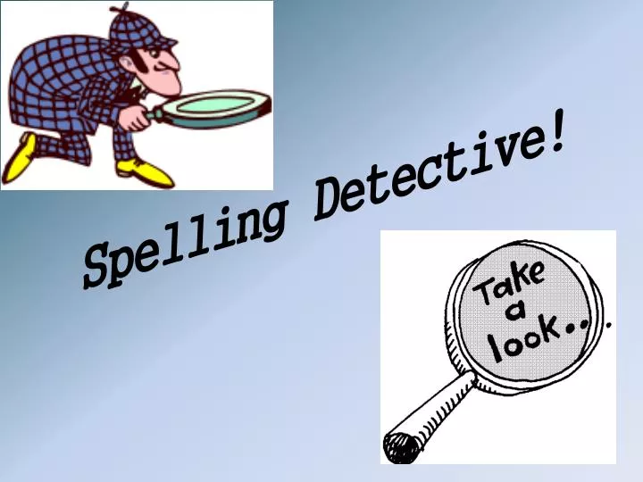 spelling detective