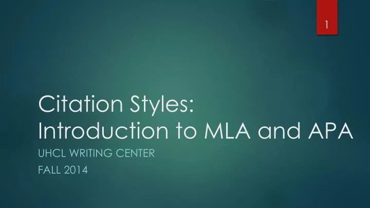 citation styles introduction to mla and apa
