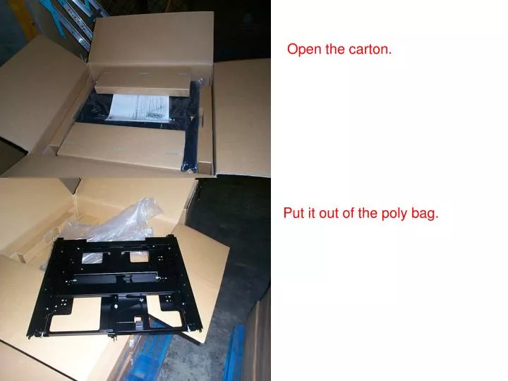 open the carton