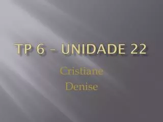 tp 6 unidade 22