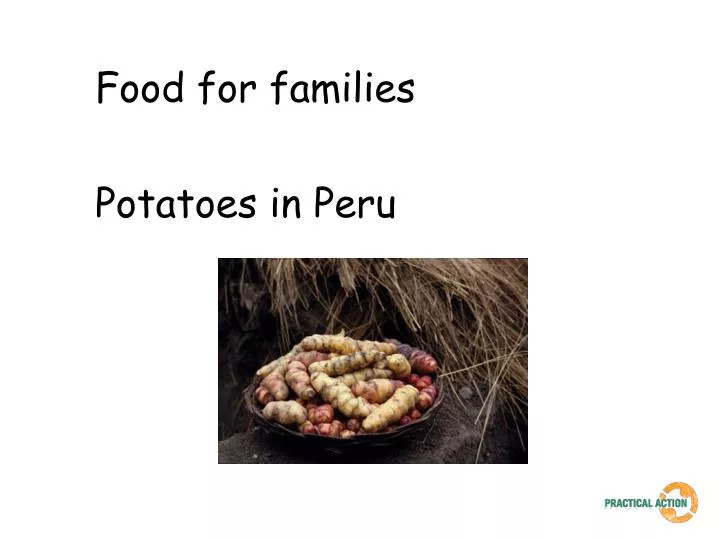 food for families potatoes in peru