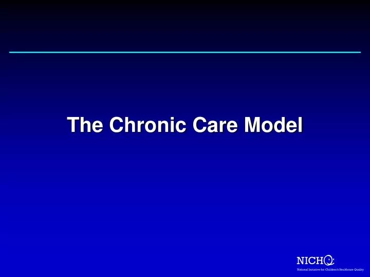 the chronic care model