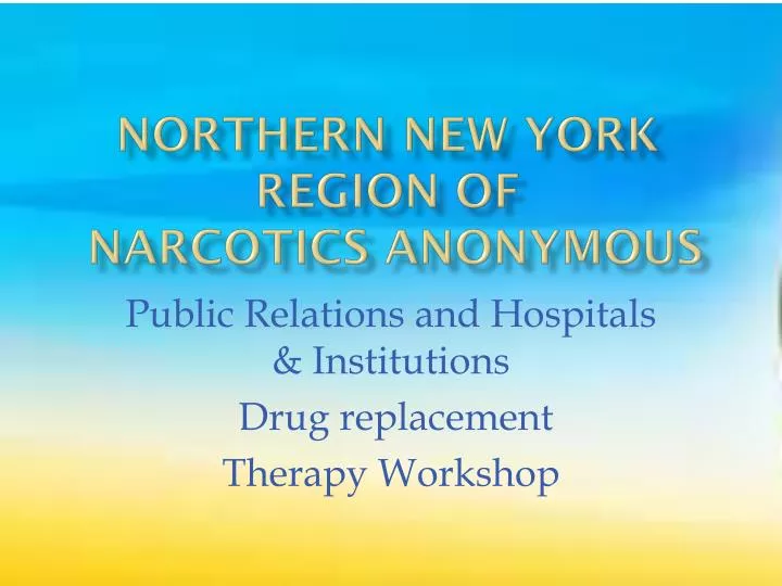northern new york region of narcotics anonymous