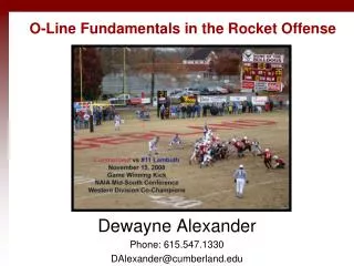 O-Line Fundamentals in the Rocket Offense