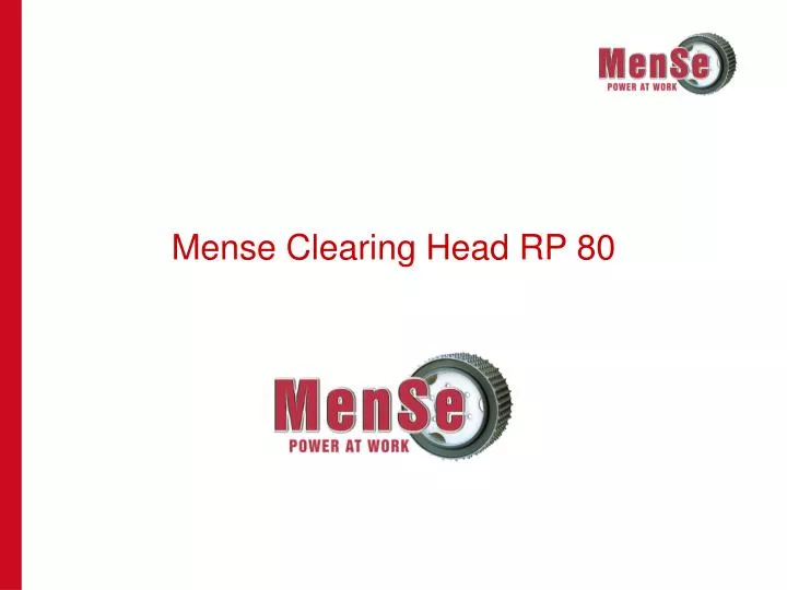 mense clearing head rp 80