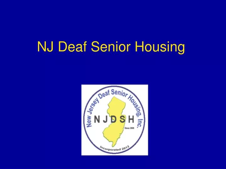 nj deaf senior housing