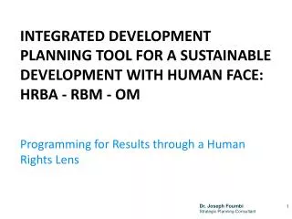 Programming for Results through a Human Rights Lens
