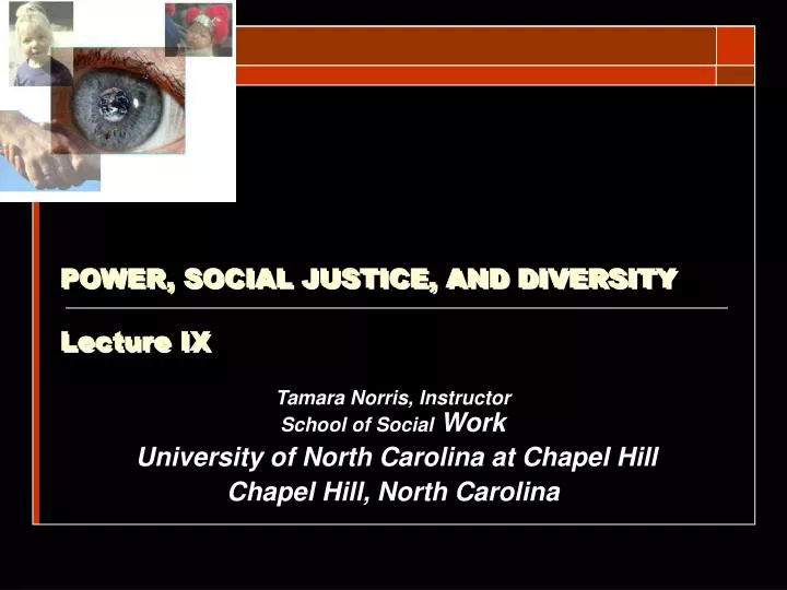 power social justice and diversity lecture ix