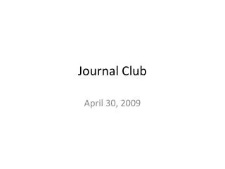 journal club