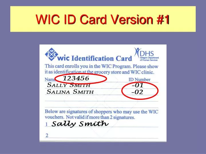wic id card version 1