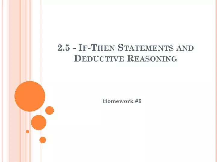 2 5 if then statements and deductive reasoning