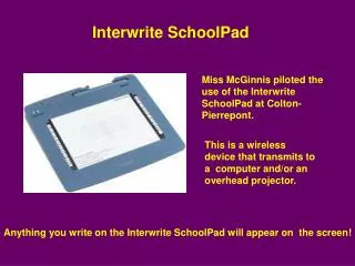 Interwrite SchoolPad