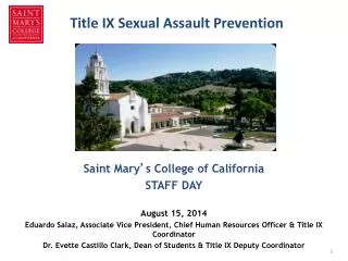 Title IX Sexual Assault Prevention