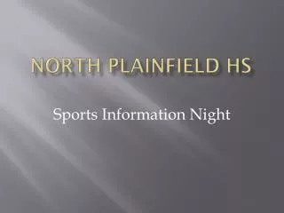 North Plainfield HS