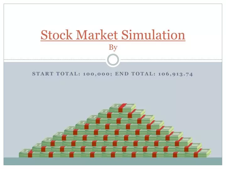stock market simulation by