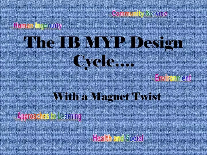 the ib myp design cycle