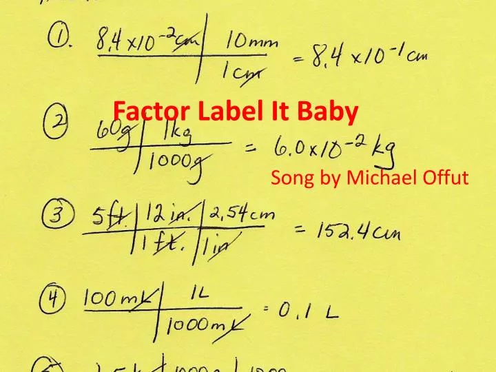 factor label it baby