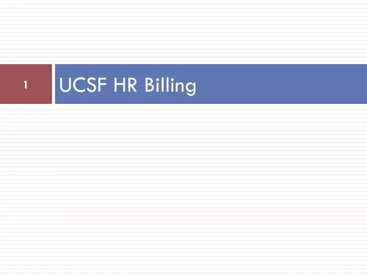 ucsf hr billing