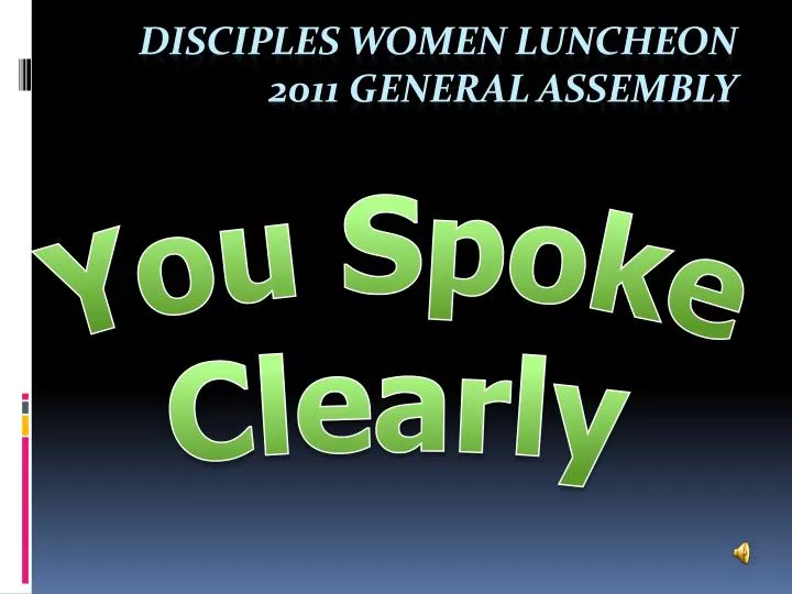 disciples women luncheon 2011 general assembly