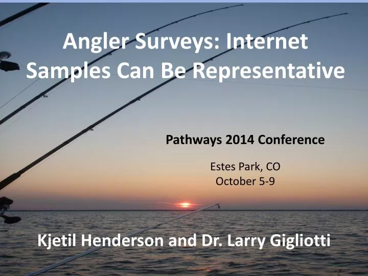 angler surveys internet samples can be representative