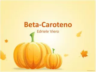 beta caroteno