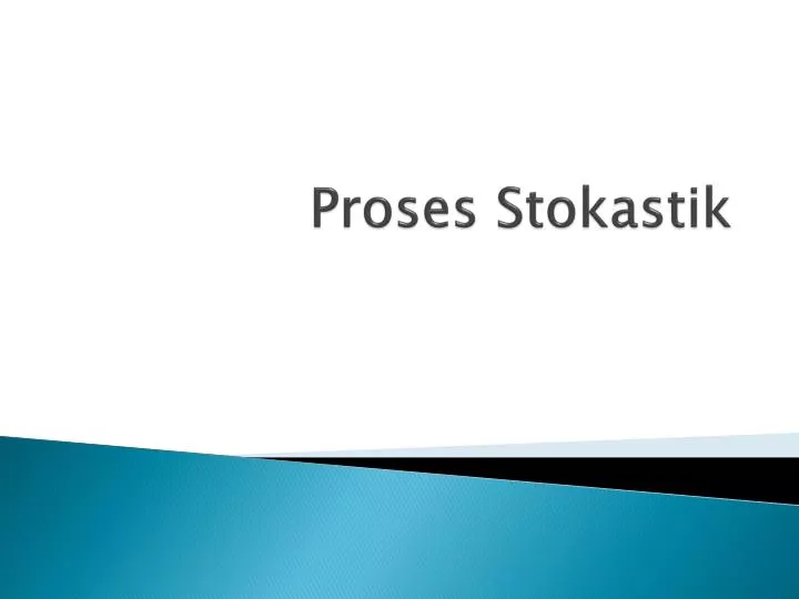 proses stokastik