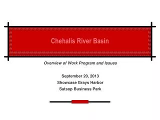 Chehalis River Basin