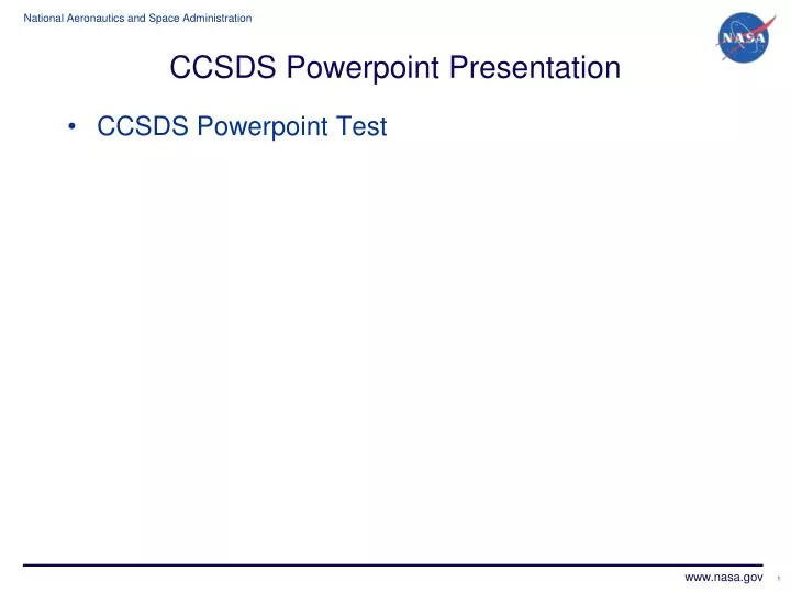 ccsds powerpoint presentation