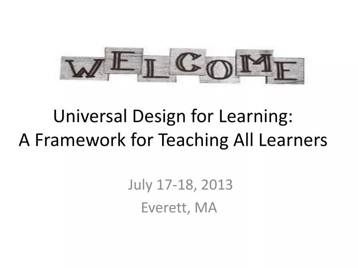universal design for learning a framework for teaching all learners