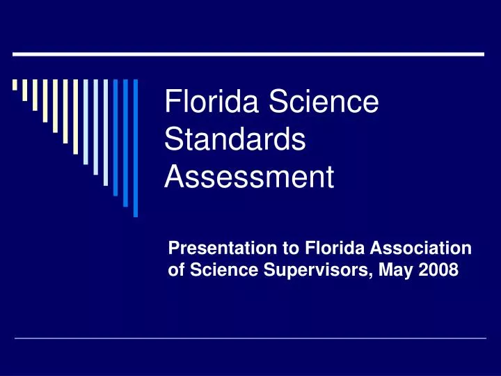 florida science standards assessment