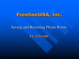 FreelineUSA, Inc.